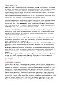 Il neoclassicismo e Canova - storia dell'arte