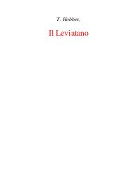 Leviatano - Thomas Hobbes