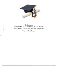 Paniere TEORIA E METODOLOGIA DELL ALLENAMENTO Ecampus